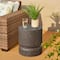 Glitzhome® 17" Multifunctional Faux Terrazzo Stool